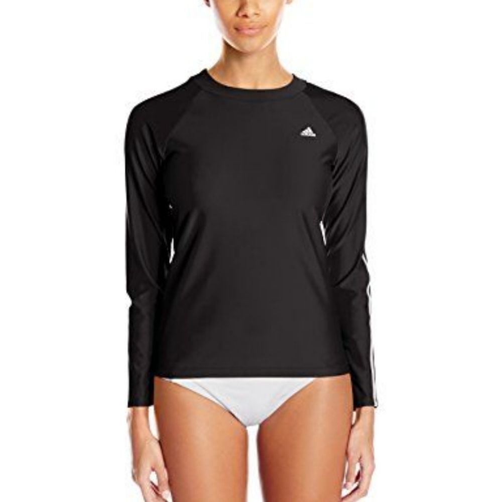 Adidas women long sleeve swim tee, xs